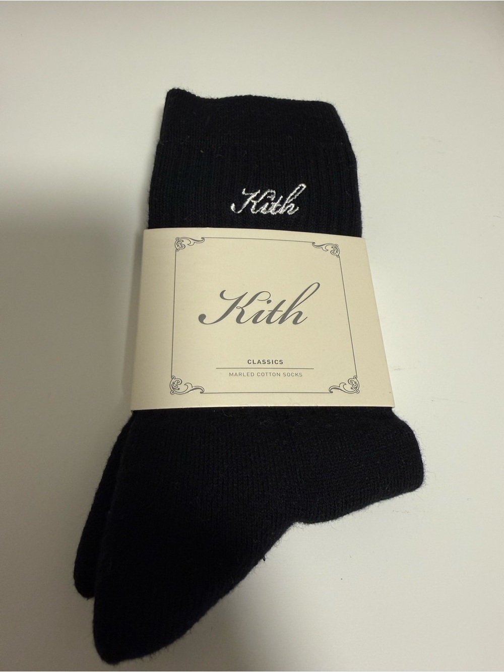 Kith Womens Classic Black Cotton Socks